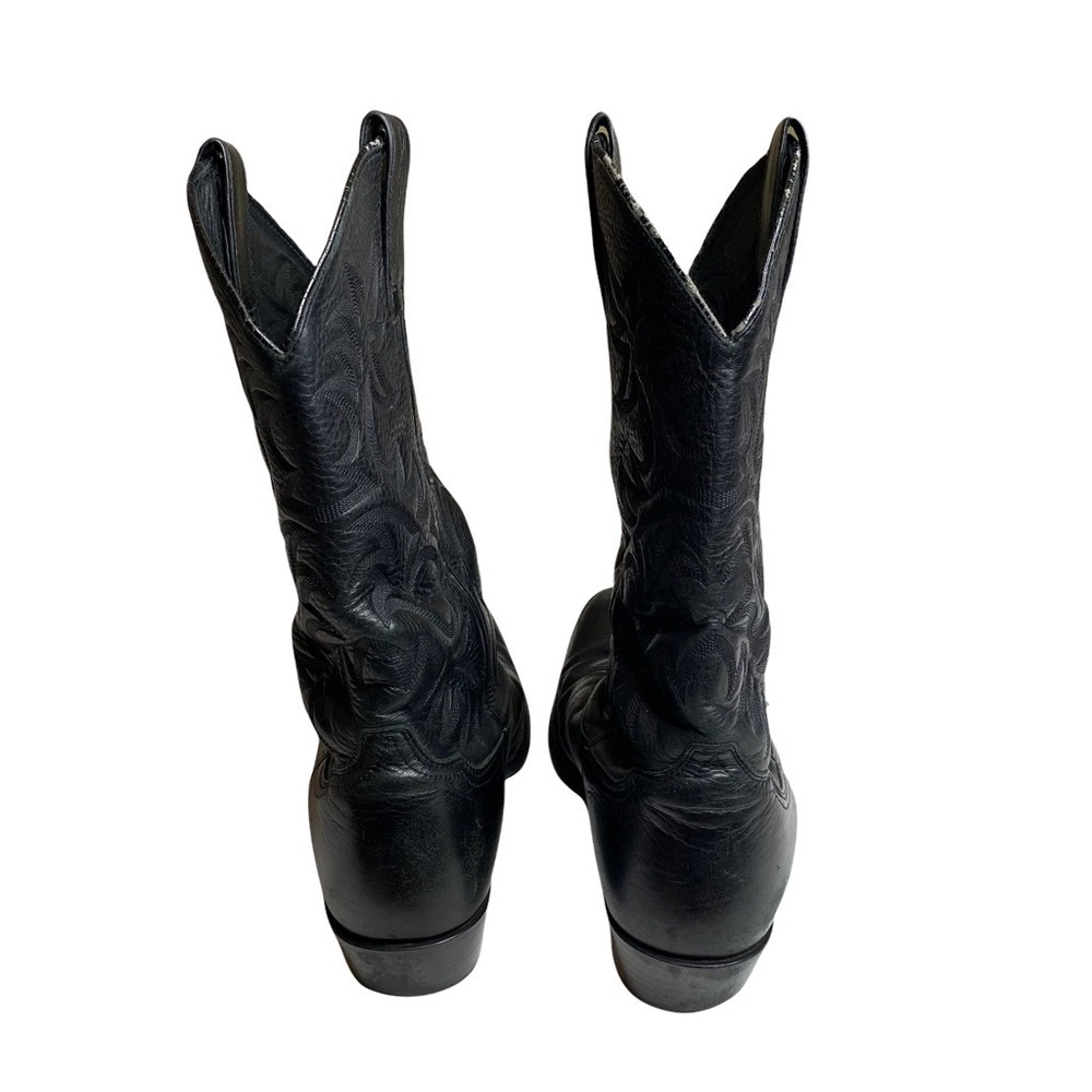 Ariat ✪ Heritage Classic Western Leather Cowboy Boots Boot ✪ Black 10D - Picture 8 of 16